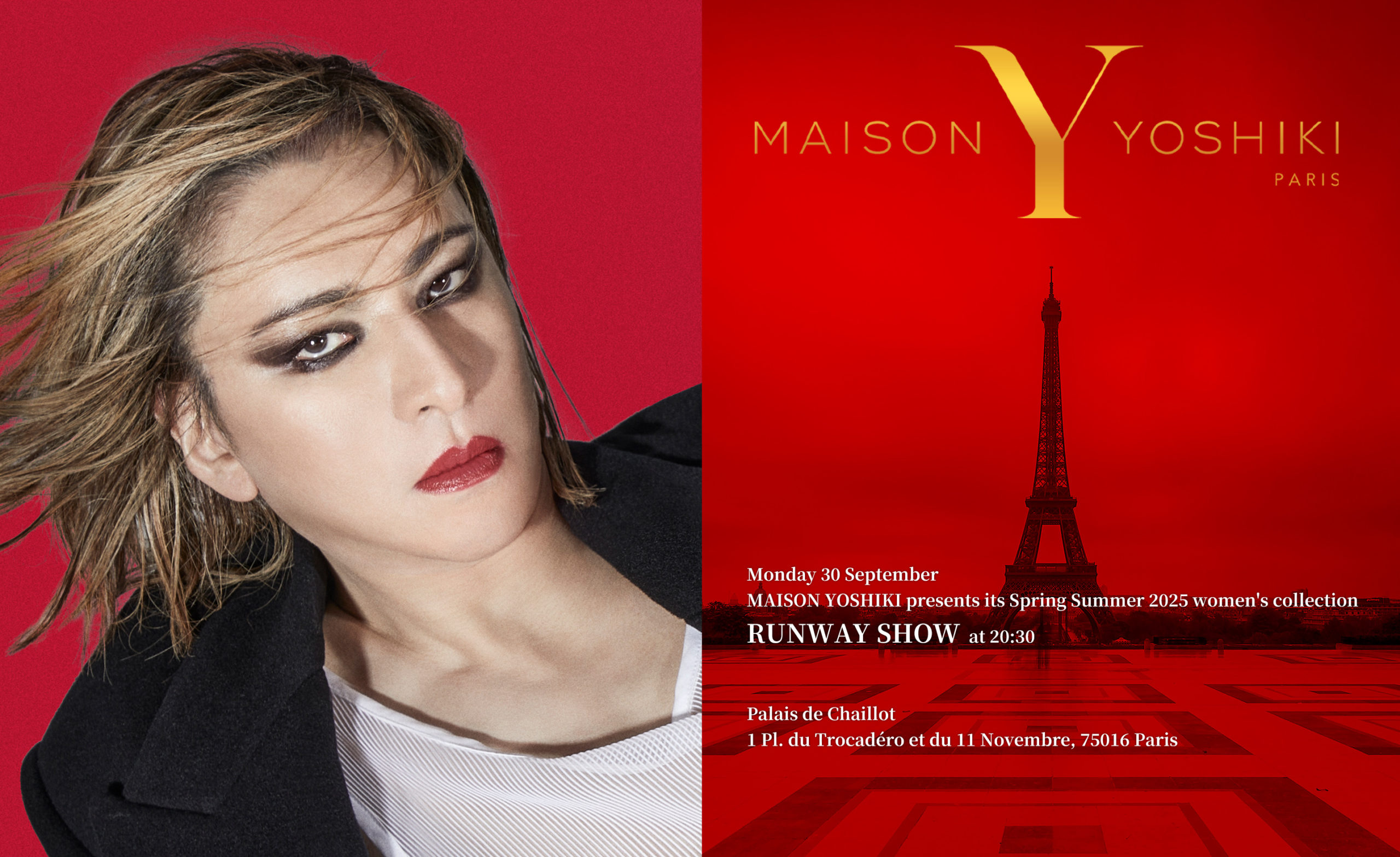 MAISON YOSHIKI PARIS 9月パリファッションウィーク デビューランウェイショー実施を発表 